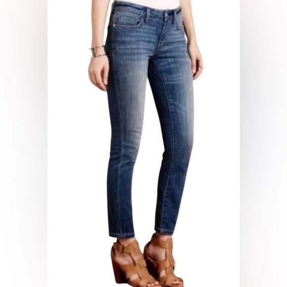 Pilcro Denim - Anthropologie Pilcro and the Letterpress Women's 30 Stet‎ Fit Blue Jeans 33"